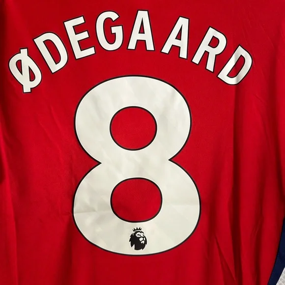 Arsenal Odegaard Soccer Jersey Red - Picture 3 of 6